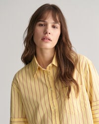 Camicia a maniche corte Luxury Oxford a righe relaxed fit