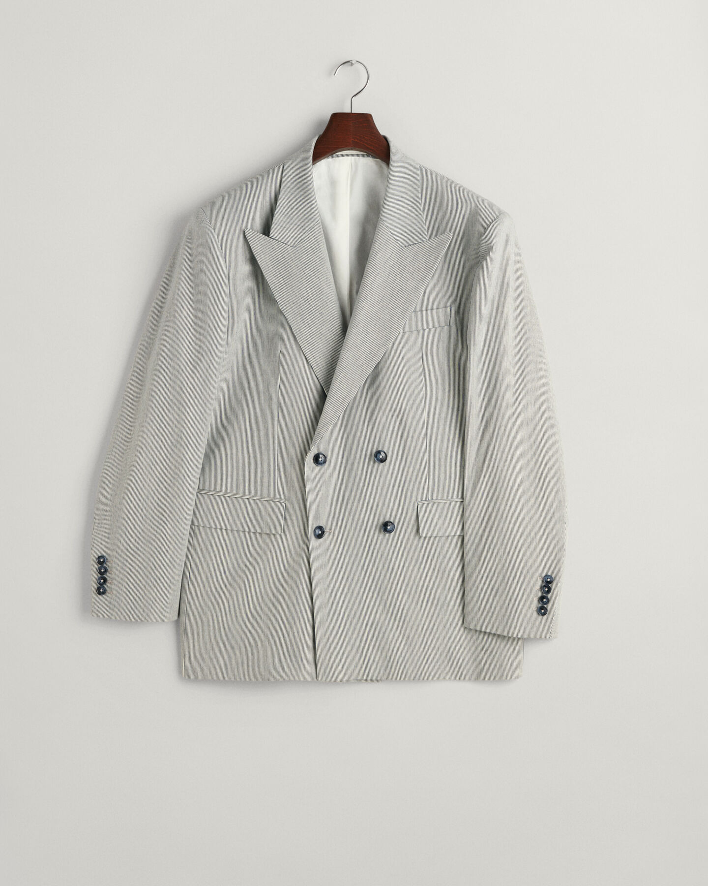 Blazer doppiopetto a righe oversize