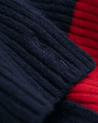 Sciarpa in maglia a righe