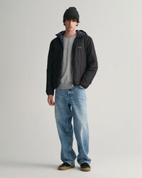 Giacca con cappuccio double-face