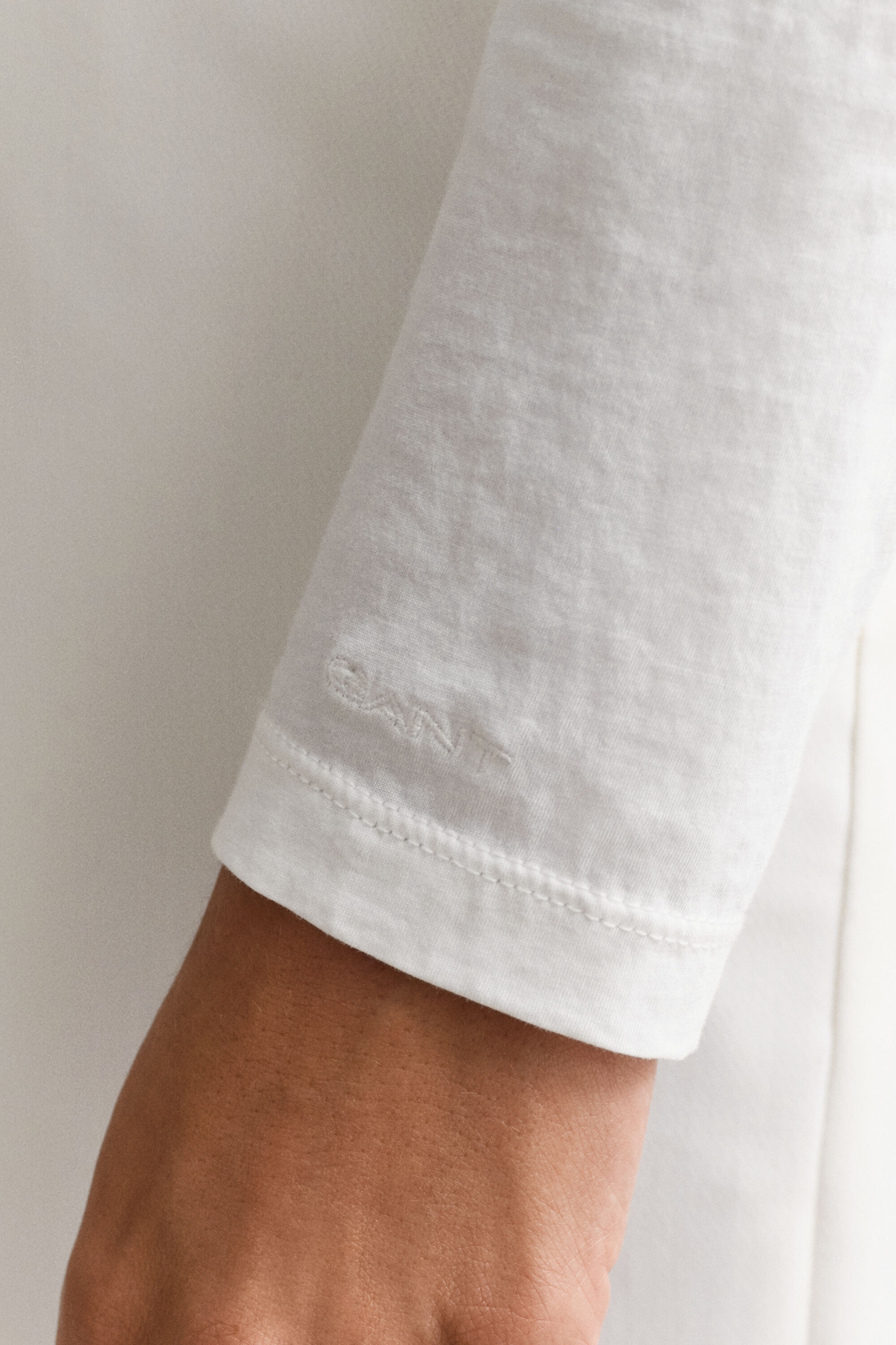 T-shirt in cotone a maniche lunghe