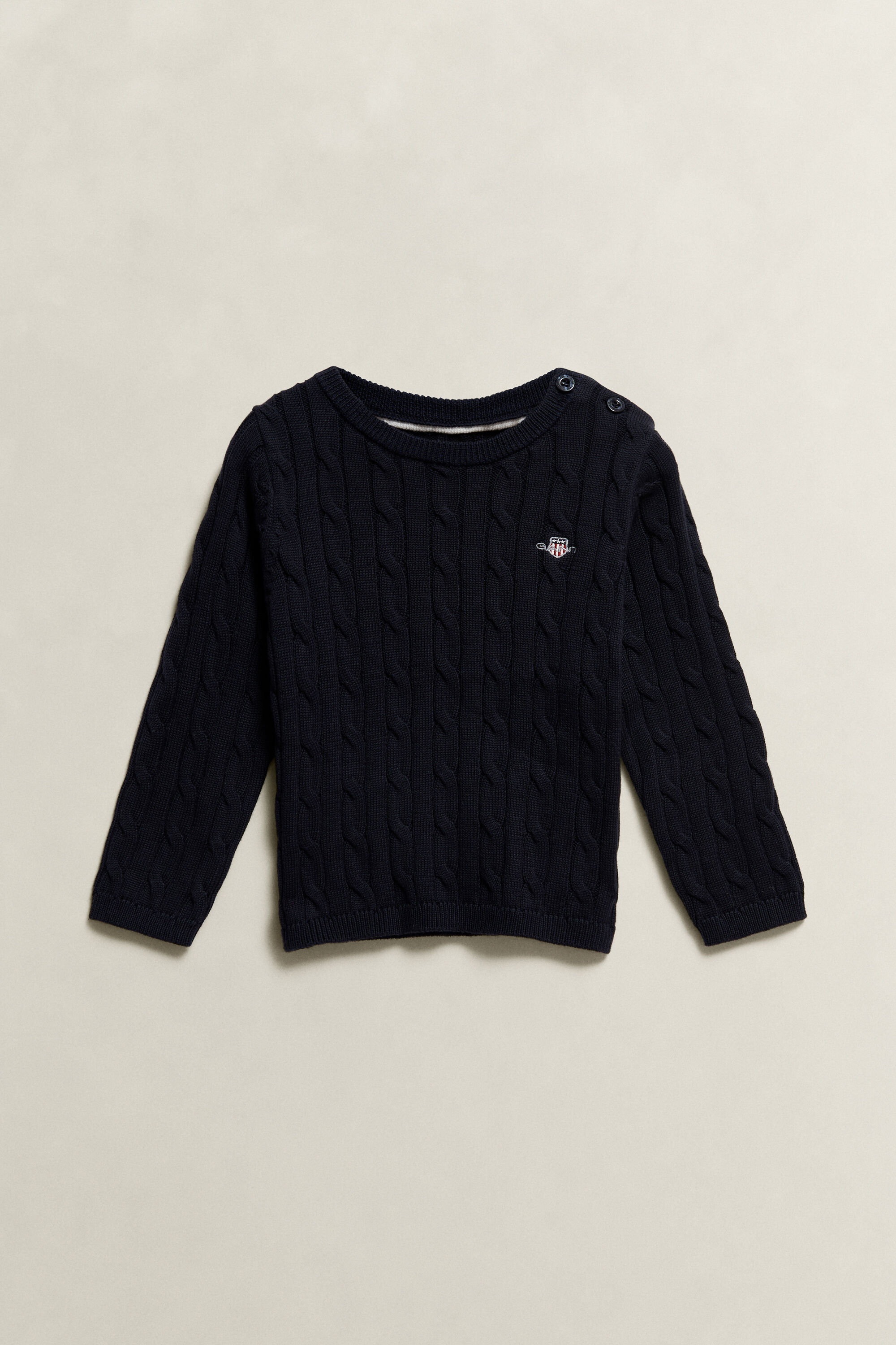 Maglia lavorata in cotone a trecce Shield Girls