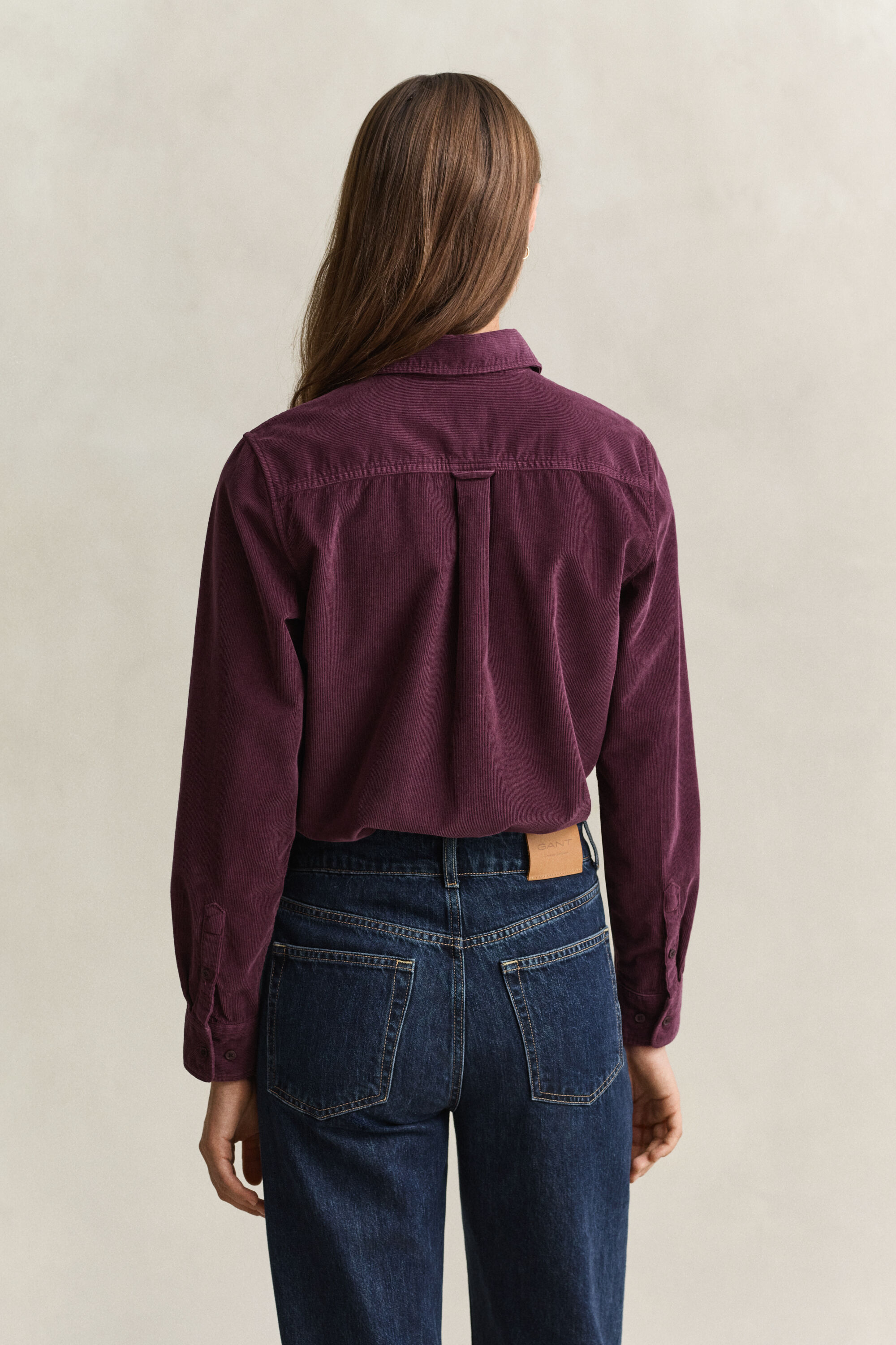 Camicia in velluto a coste regular