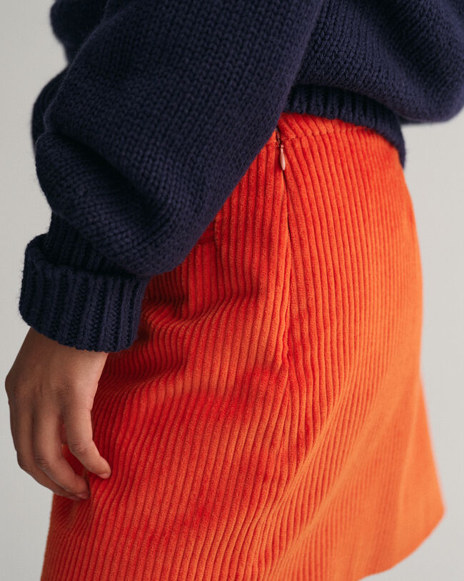 Minigonna in velluto a coste