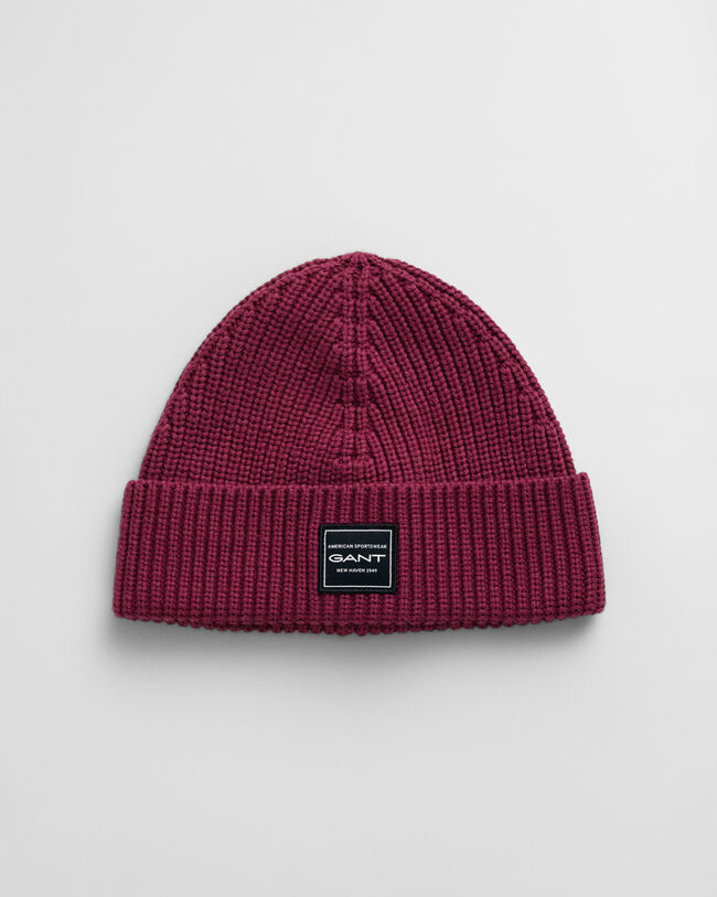 Berretto in cotone a coste