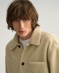 Camicia giacca in Sherpa oversize