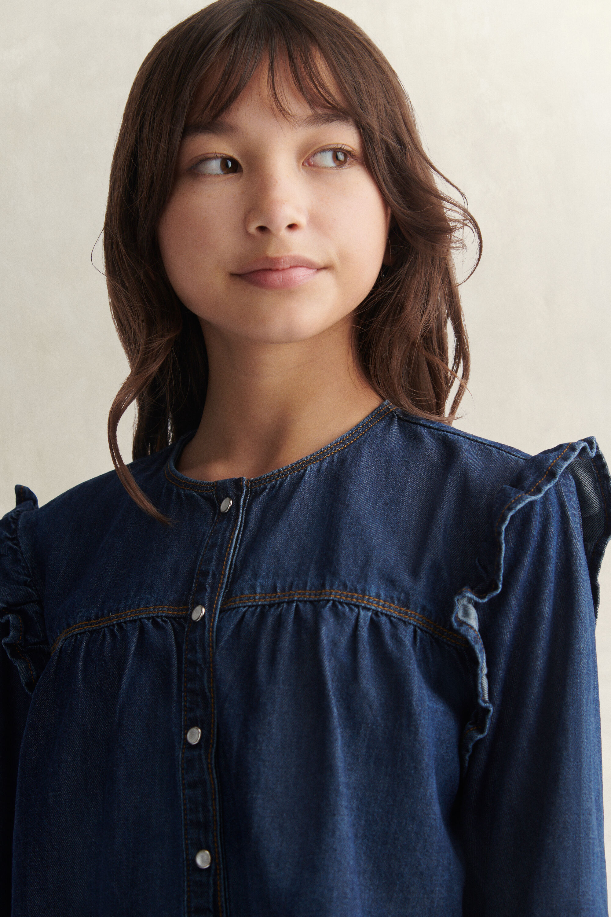 Camicia in denim Teen Girls