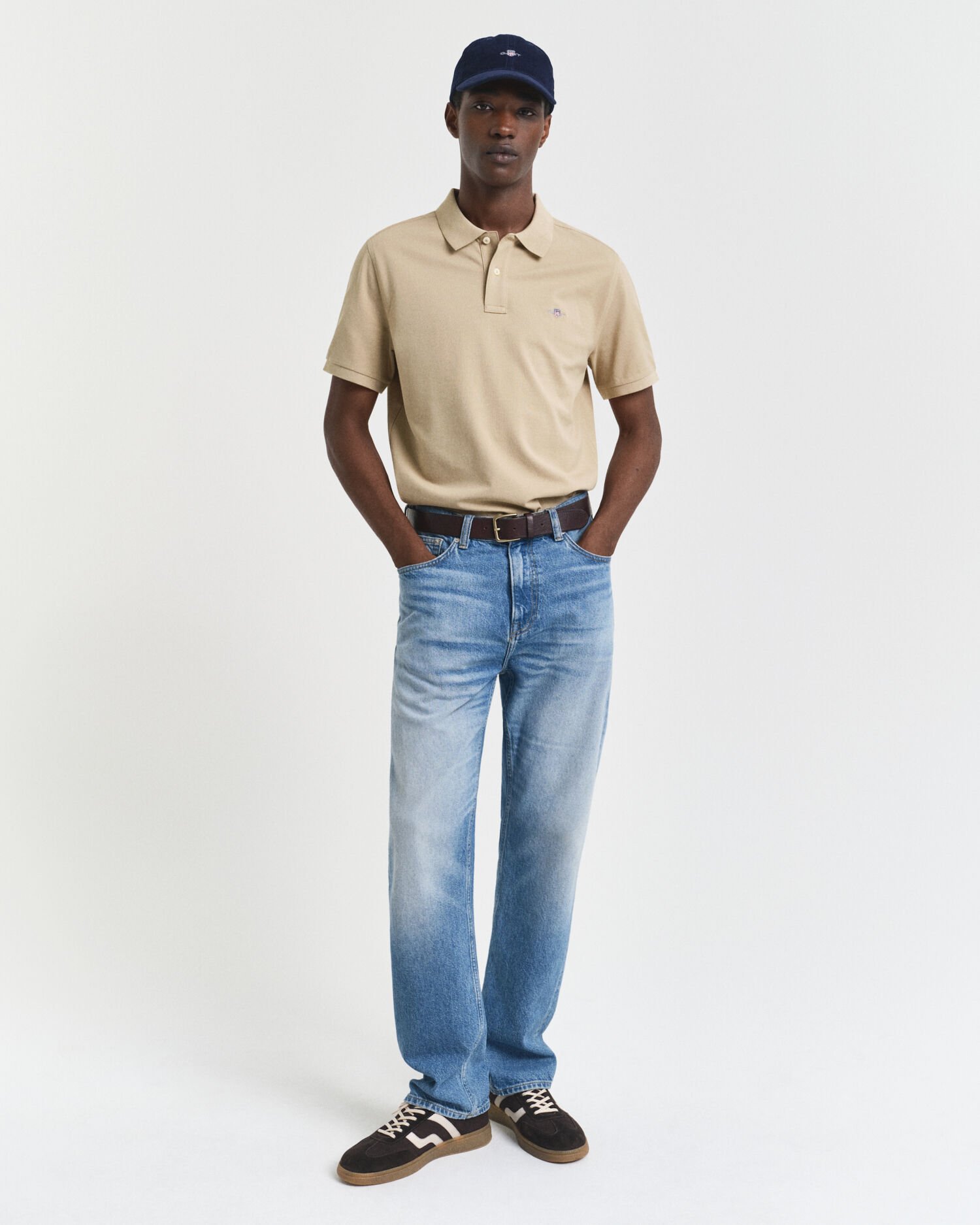 Polo Shield in piqué regular fit