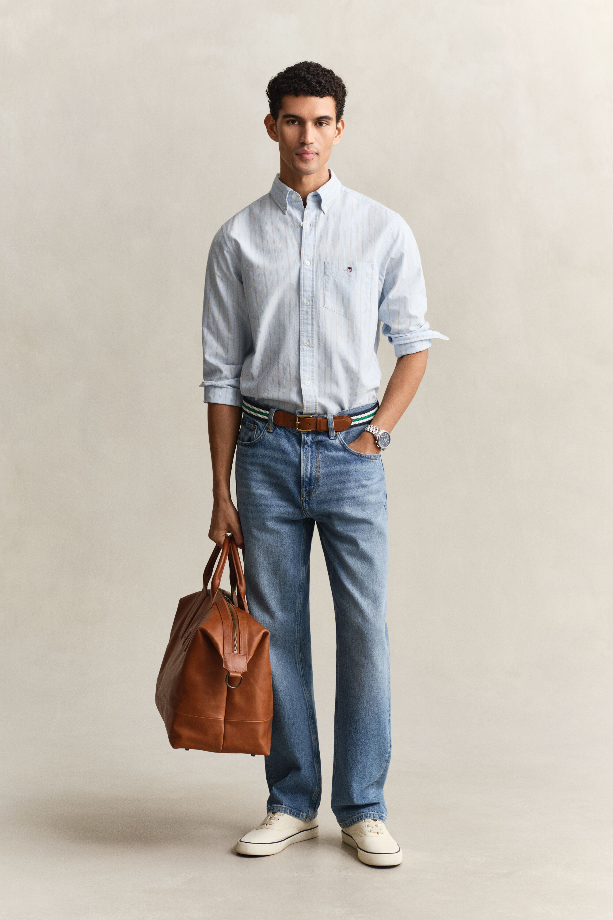 Camicia Oxford classica a righe