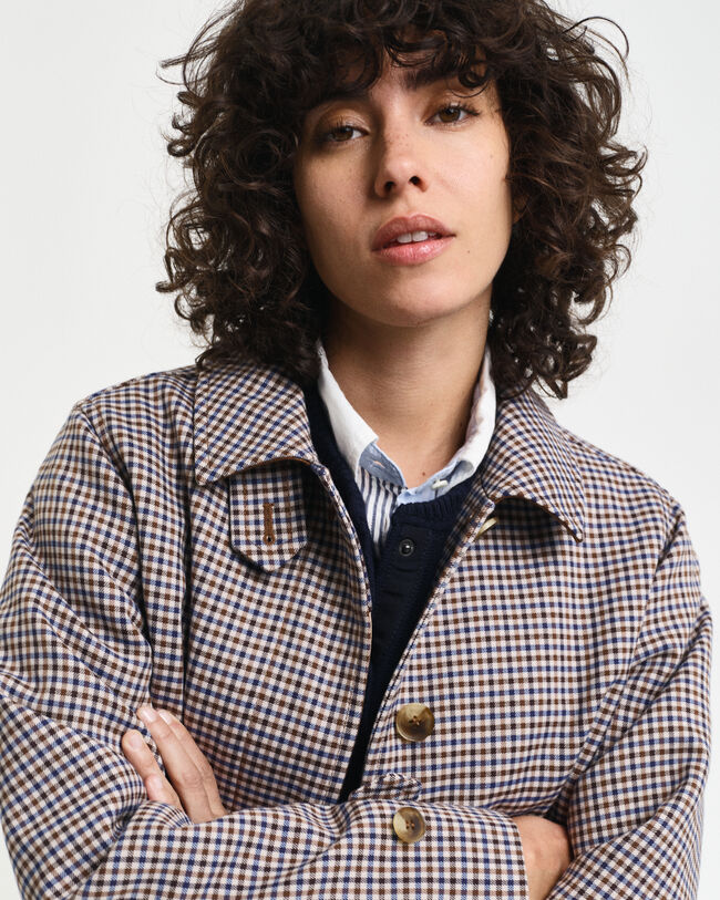 Impermeabile a quadretti