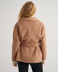 Blazer cucito a mano con cintura