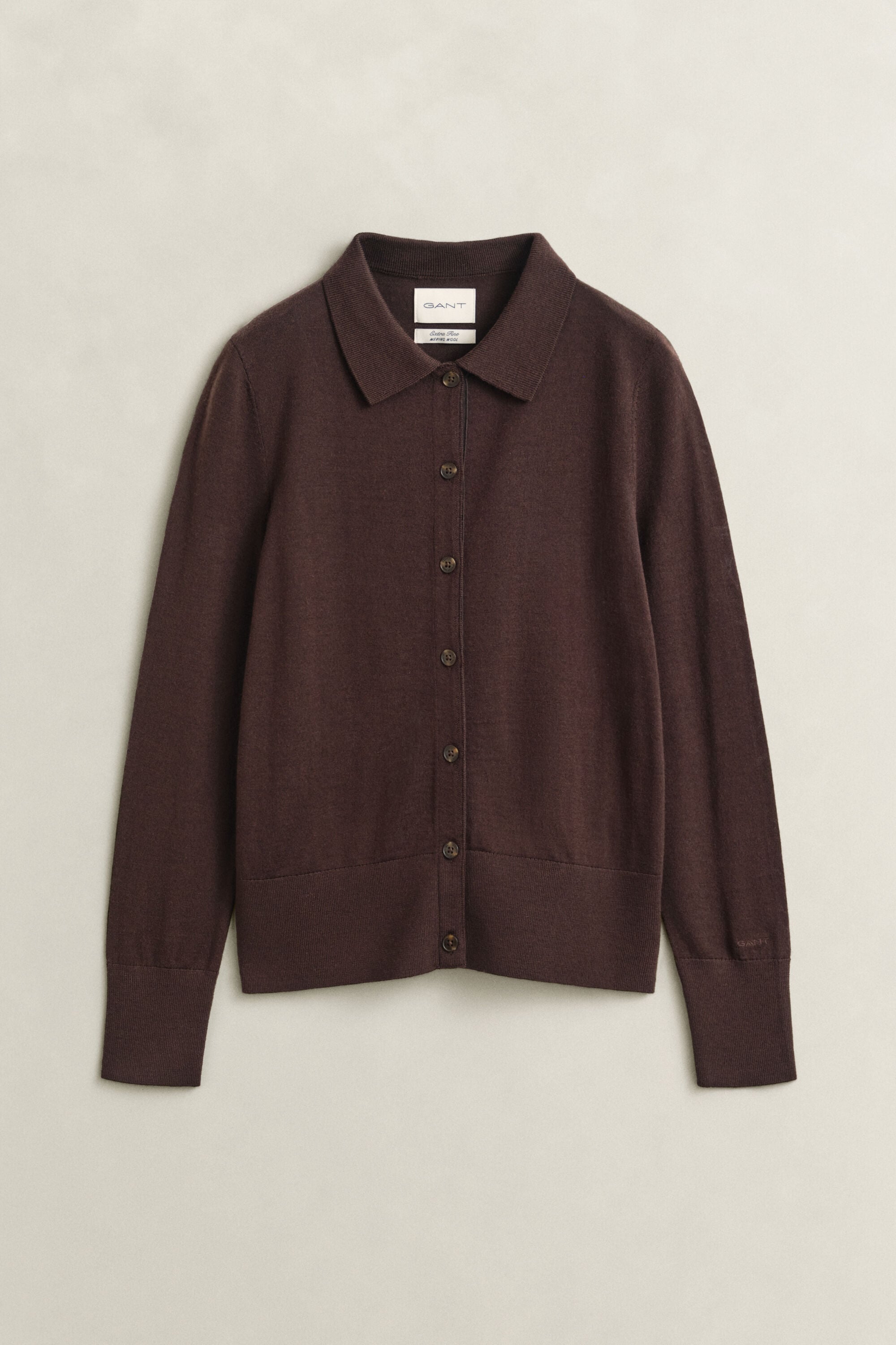 Cardigan in lana merino extra fine