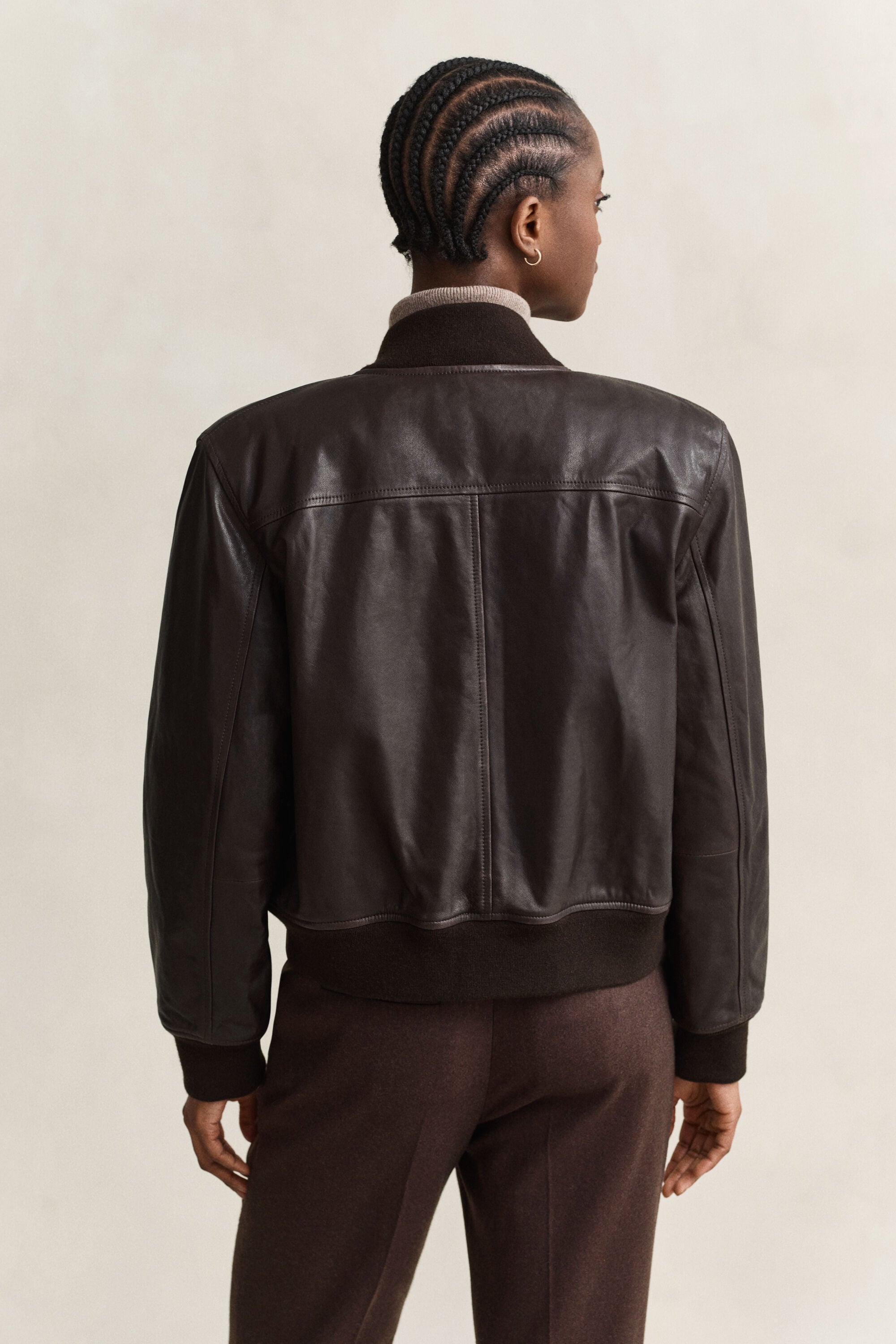 Giacca bomber in pelle