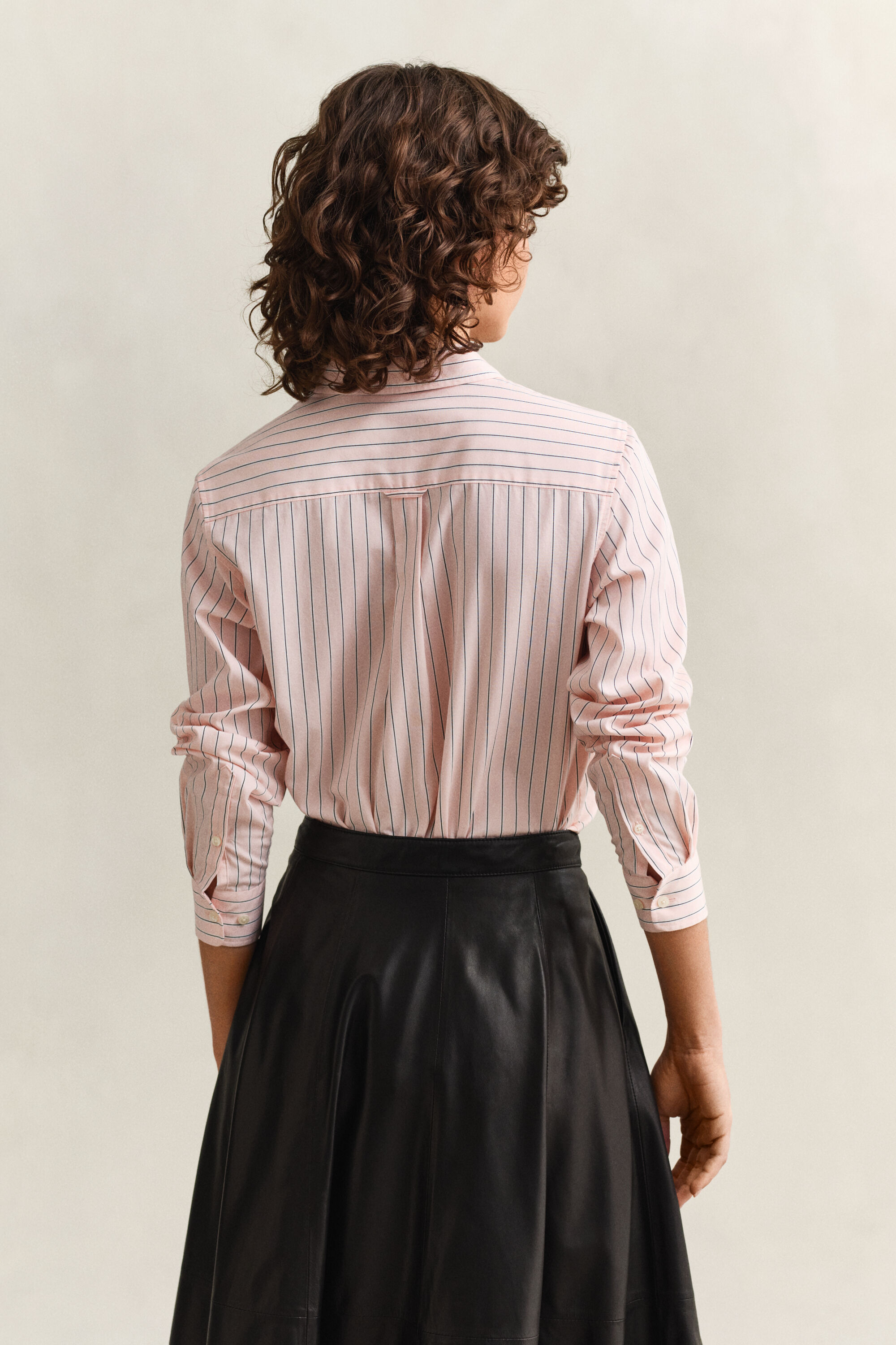 Camicia classica in popeline a righe regular fit