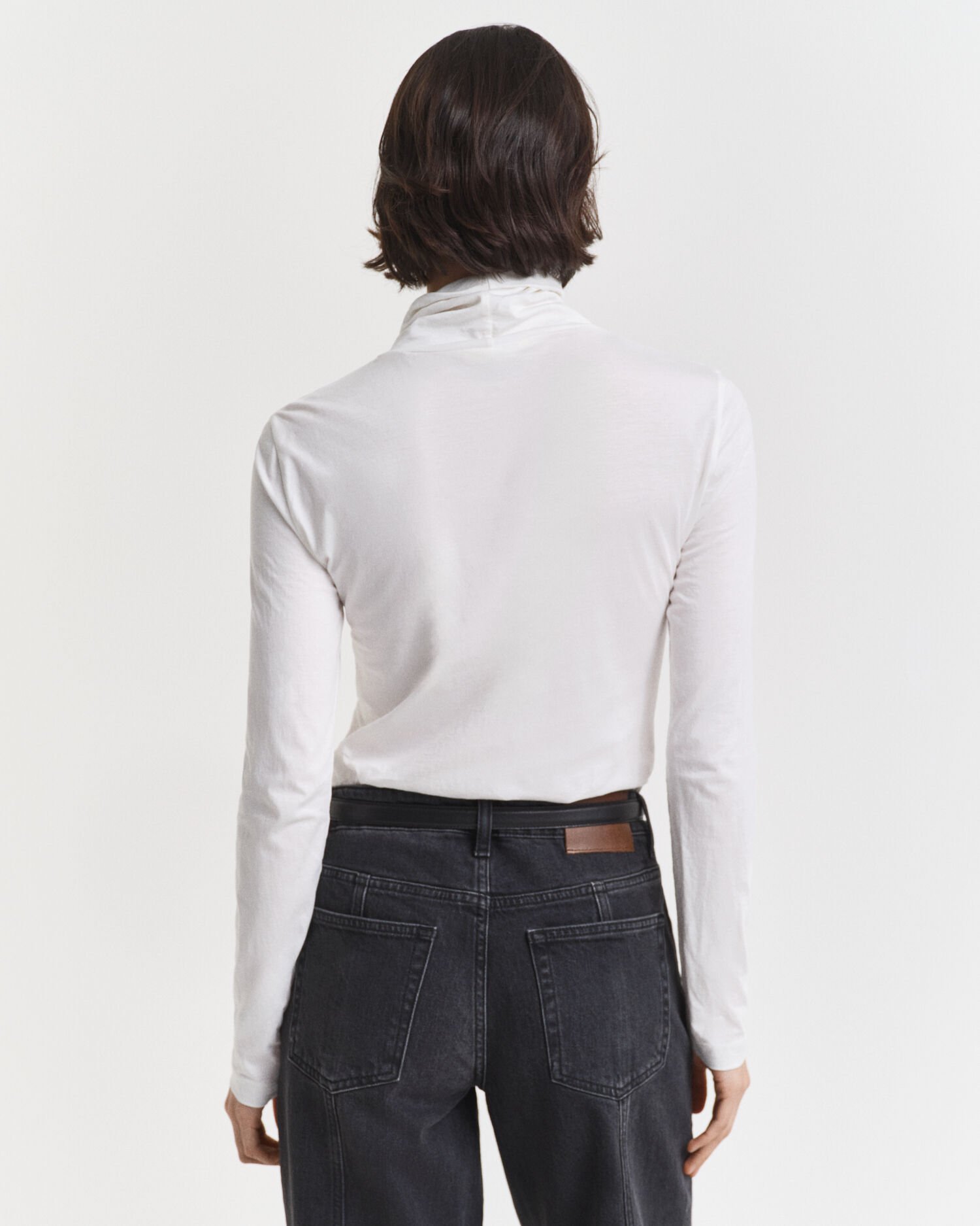 Maglia a collo alto in cotone leggero