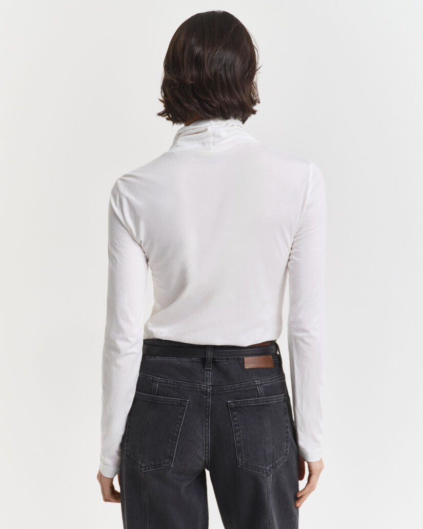 Maglia a collo alto in cotone leggero