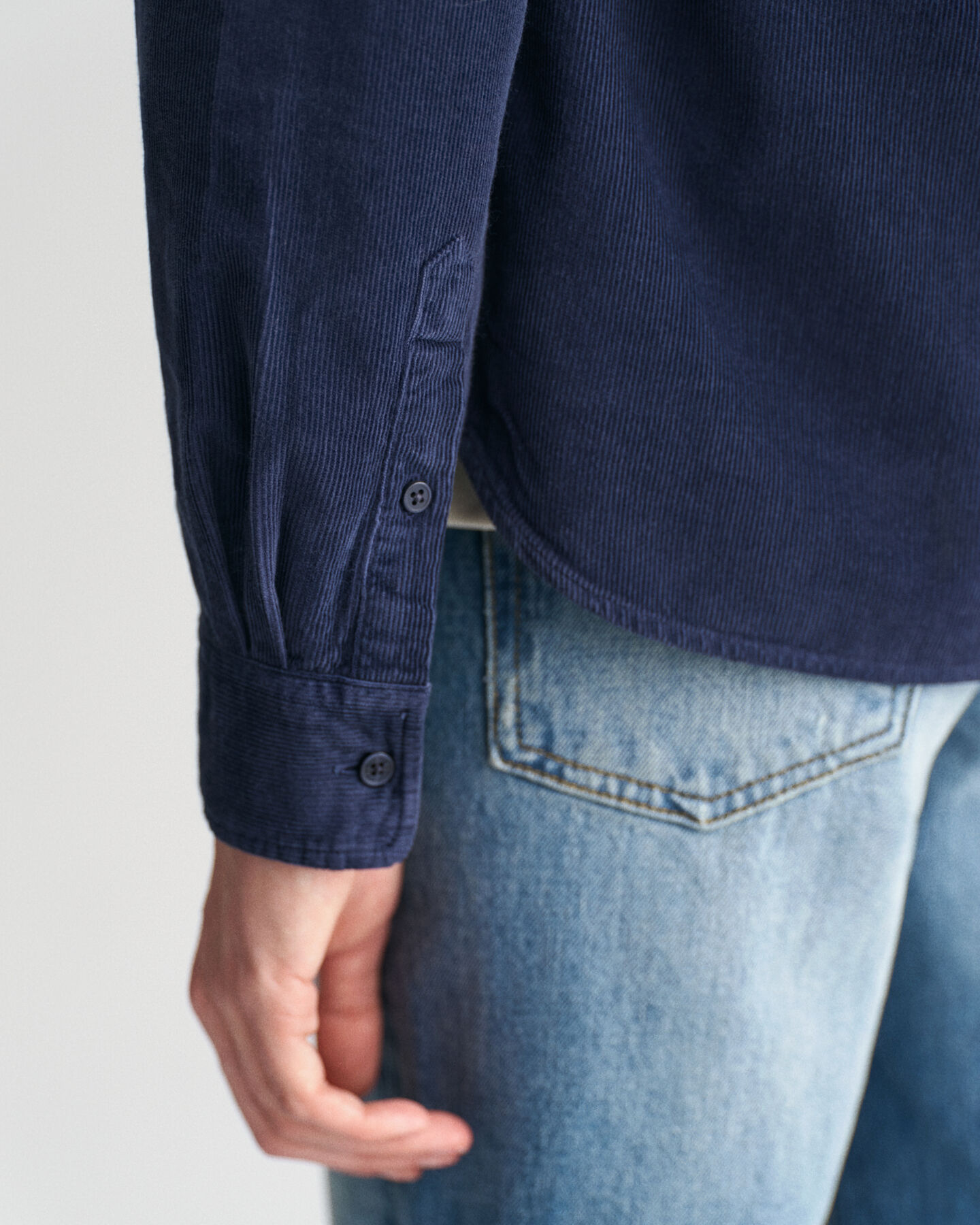 Camicia in velluto a coste regular fit