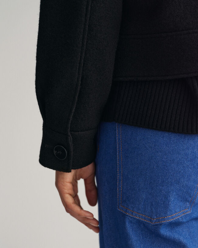 Giacca in boucl&eacute; con zip