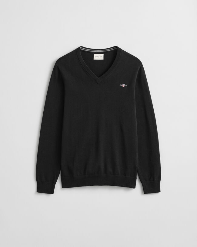 Maglia in cotone con scollo a V classico