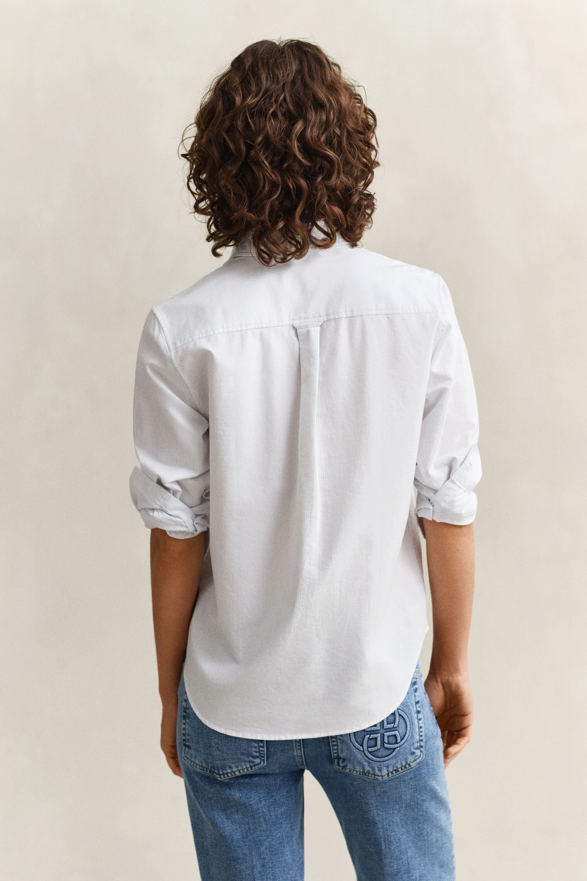 Camicia Oxford classica a righe regular fit