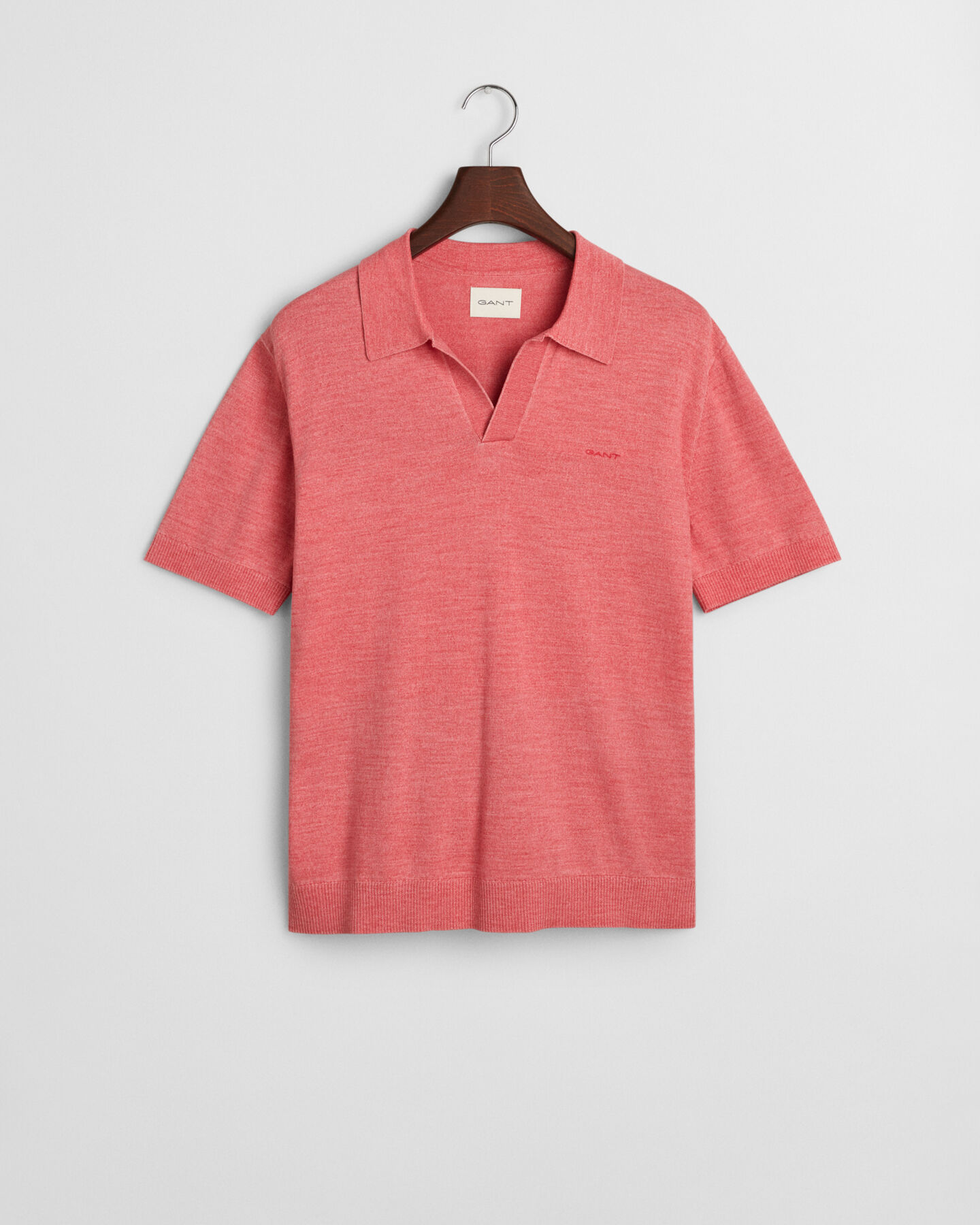 Maglia polo a maniche corte effetto sbiadito