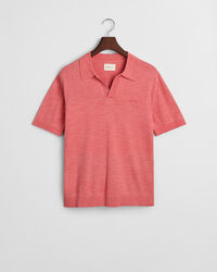 Maglia polo a maniche corte effetto sbiadito