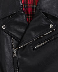 Giacca biker in pelle
