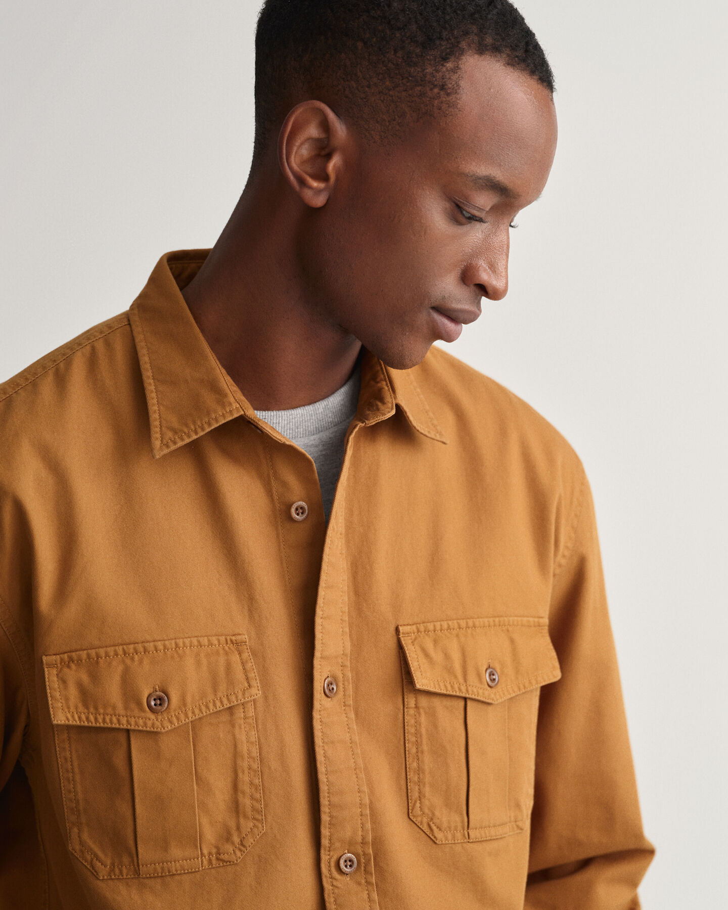 Camicia in twill relaxed fit