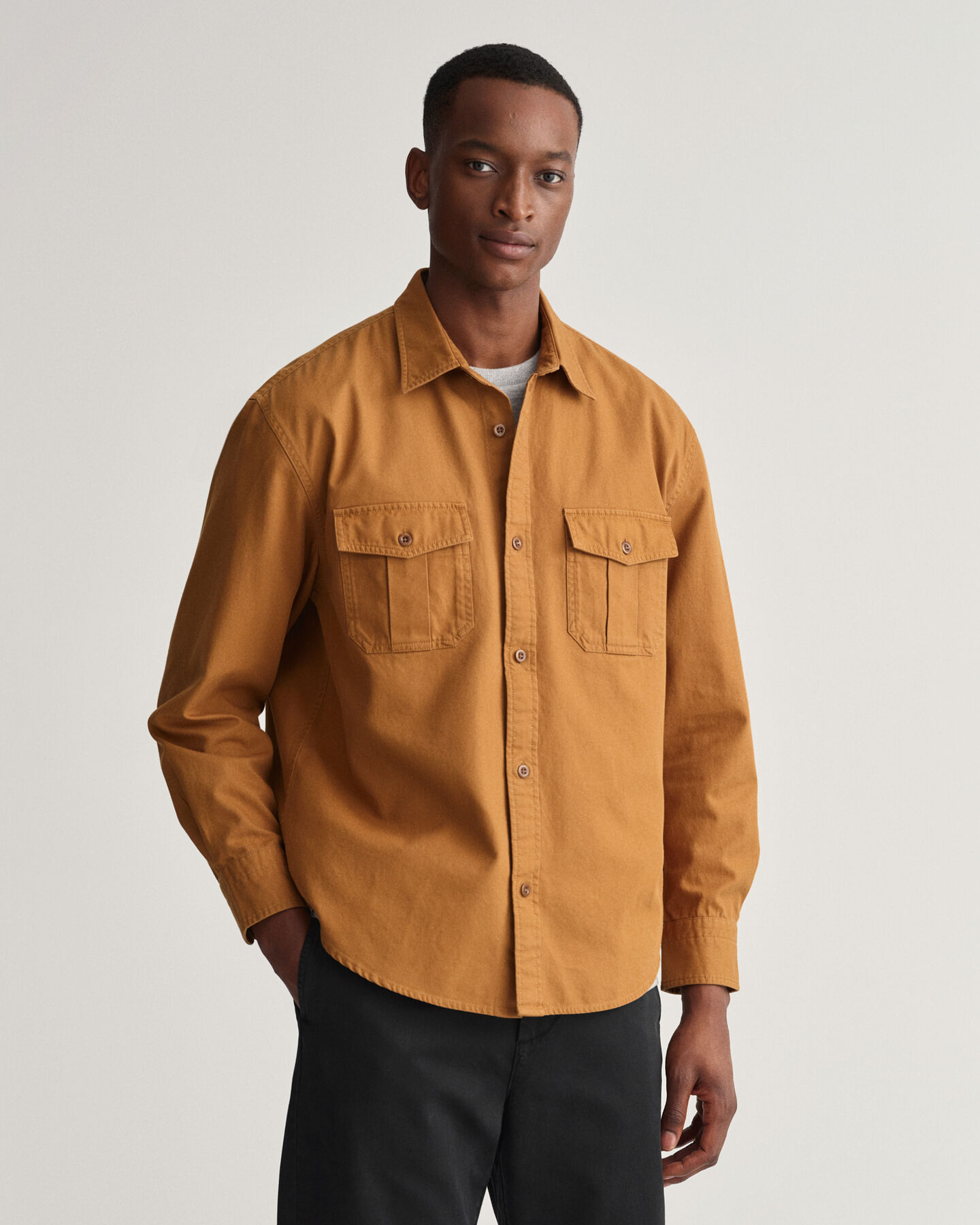 Camicia in twill relaxed fit