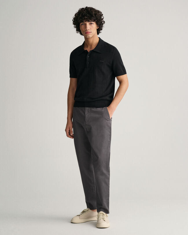 Polo Pointelle Textured