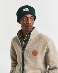 Berretto in misto cotone a coste