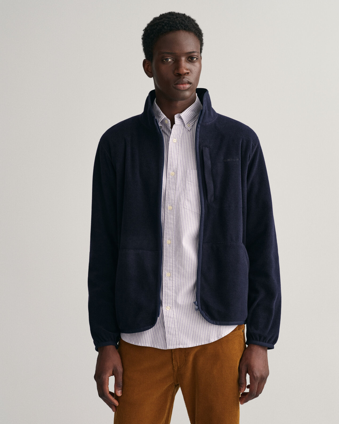 Giacca in pile con zip