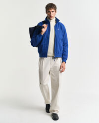 Maglia in cotone testurizzato con zip corta