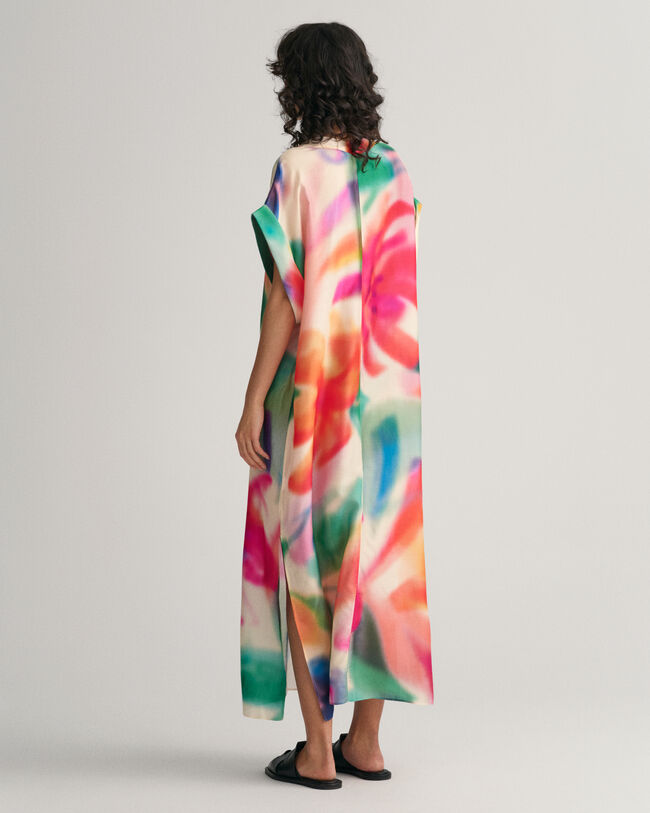 Caftano con stampa floreale