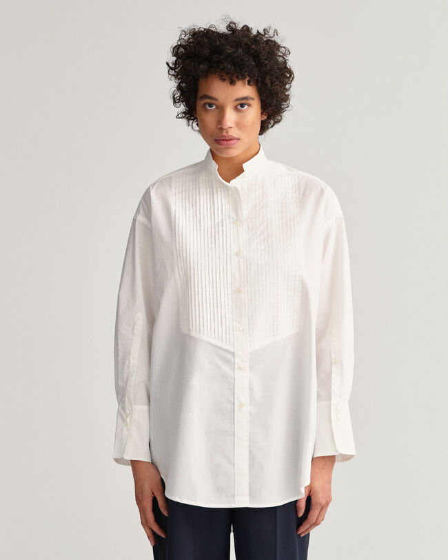 Camicia oversize con nervature