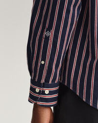 Camicia in tessuto a ratiera a righe relaxed fit