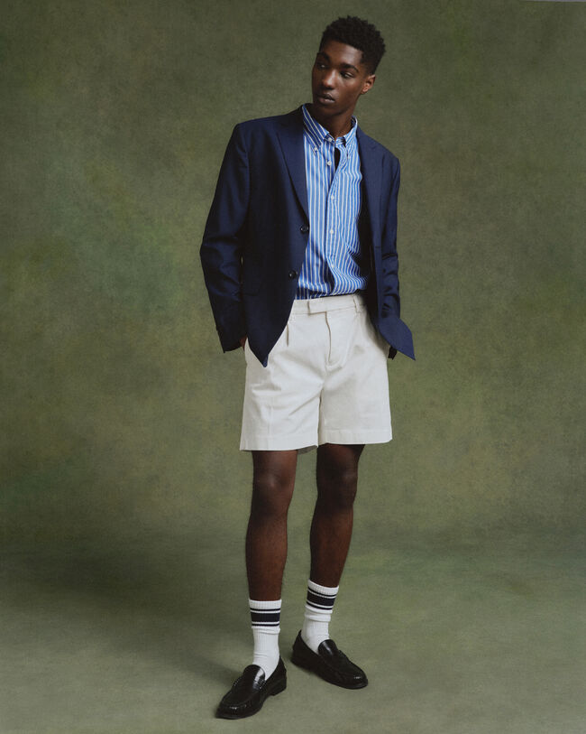 Pantaloncini in twill di cotone regular fit