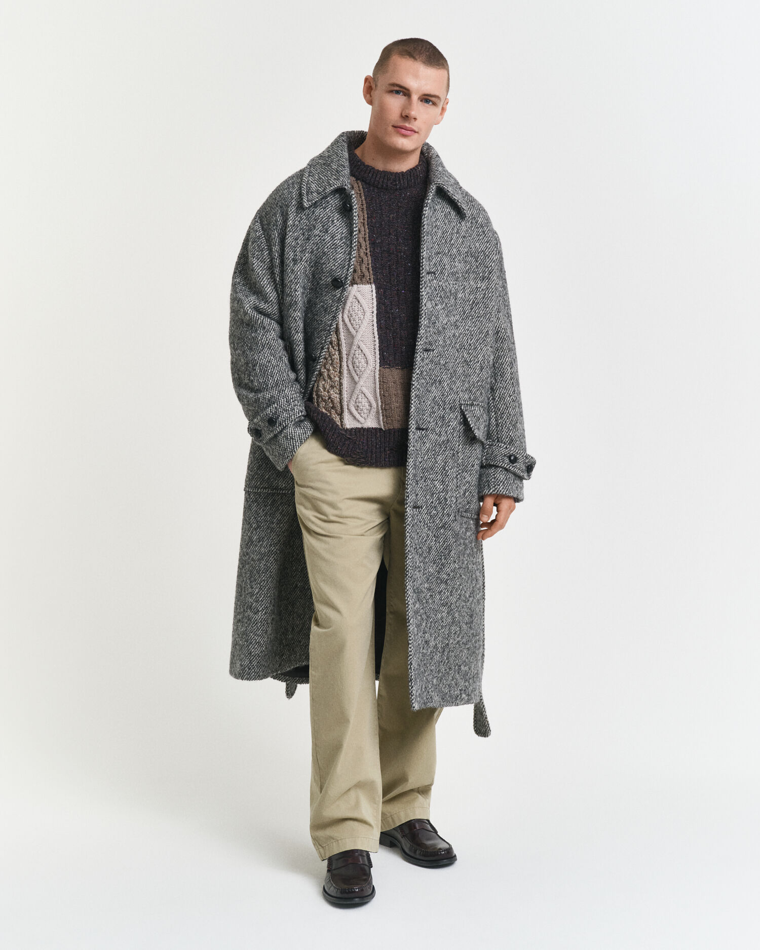 Maglia girocollo Patchwork