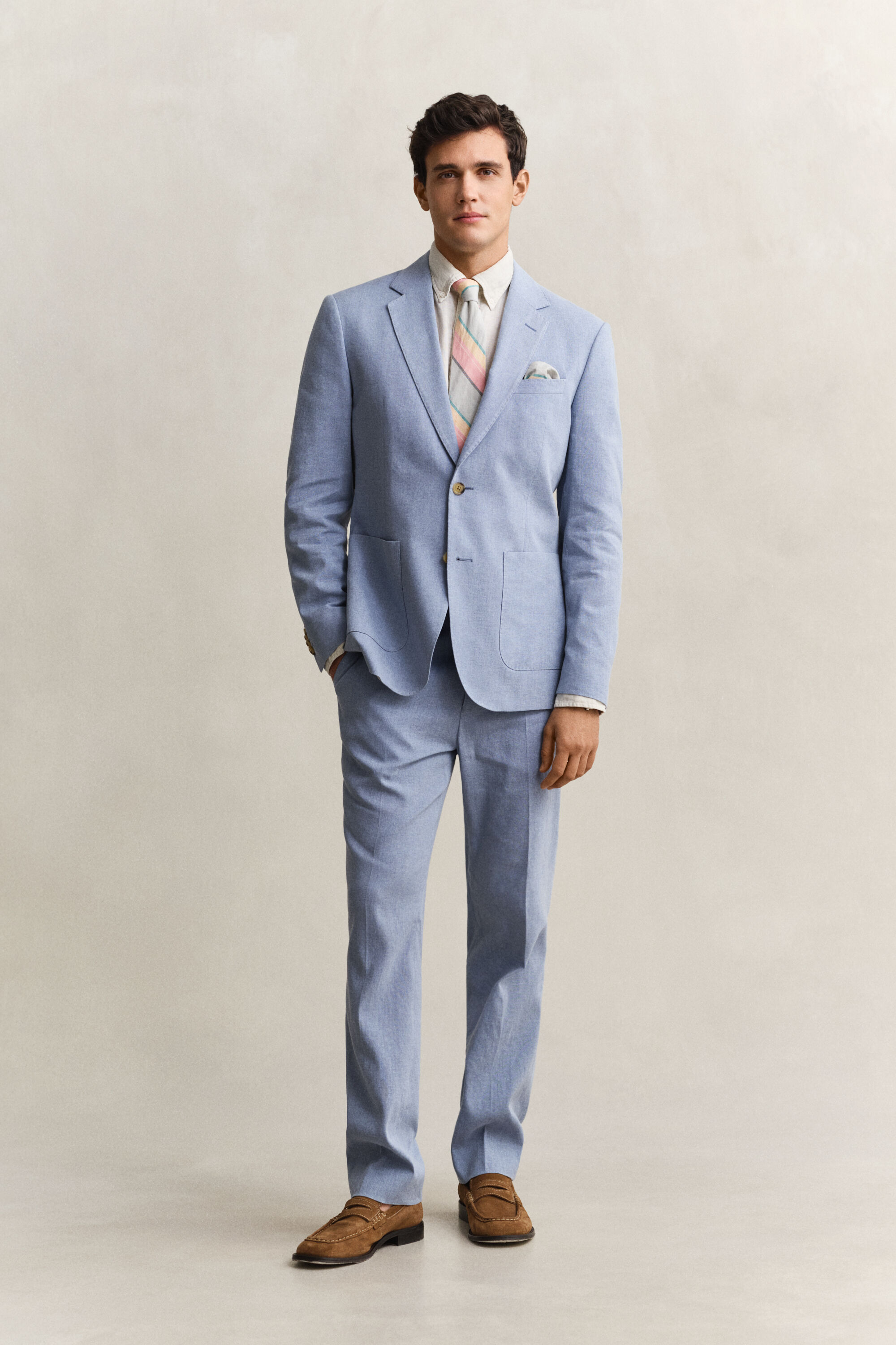 Giacca da abito in misto lino