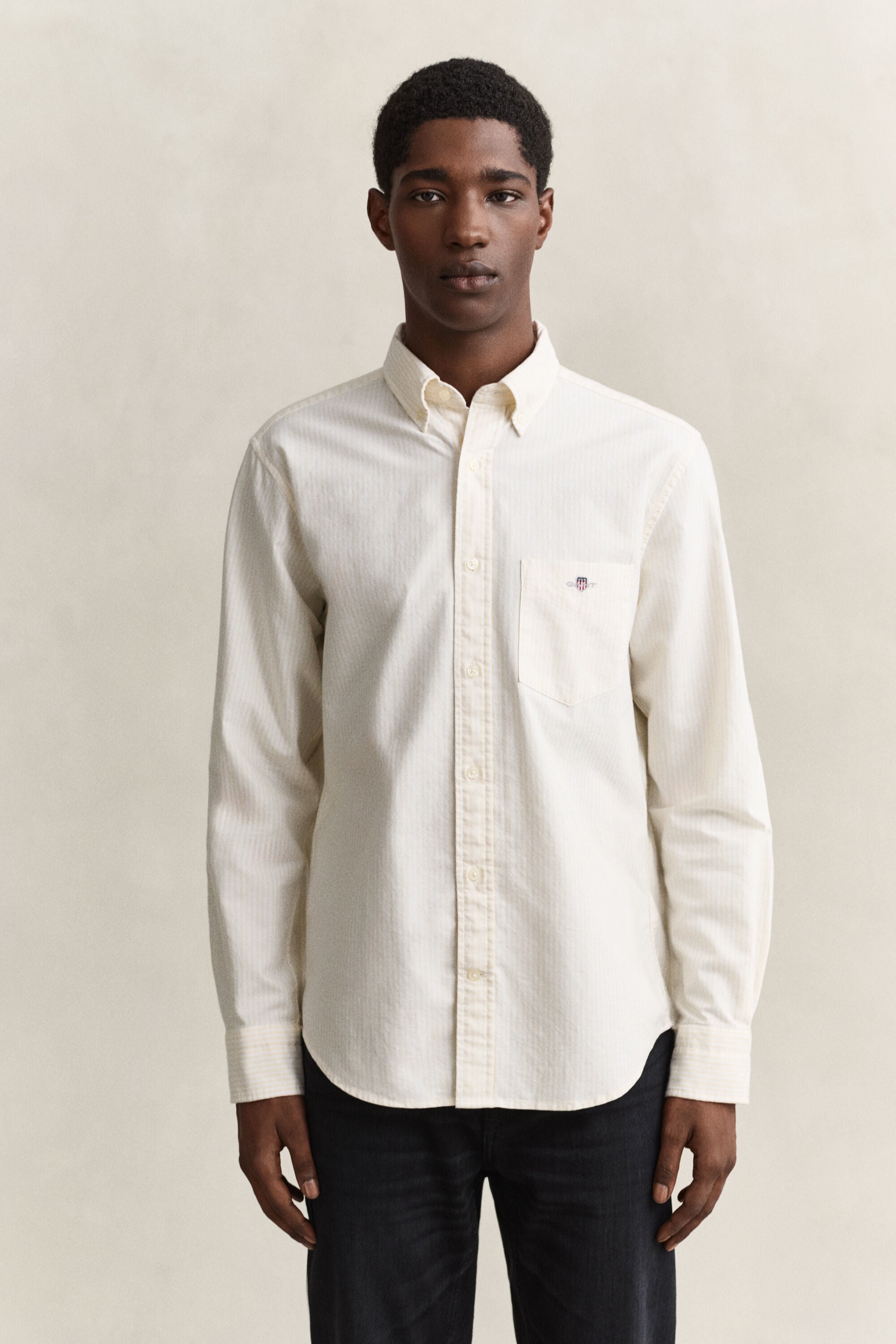 Camicia Oxford classica a righe Banker