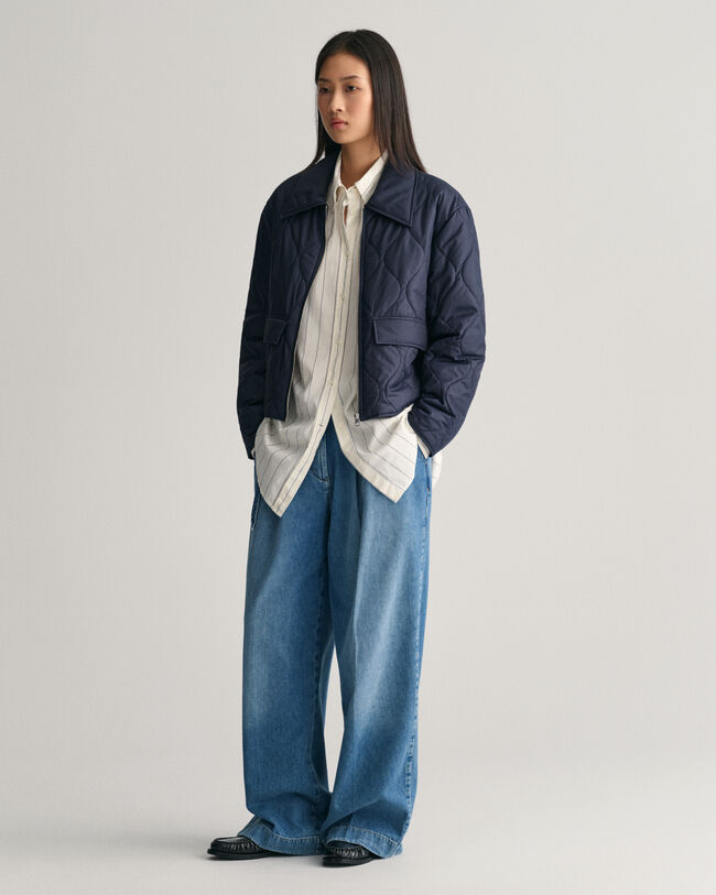 Giacca con colletto trapuntata