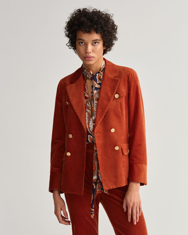 Blazer in velluto a coste slim