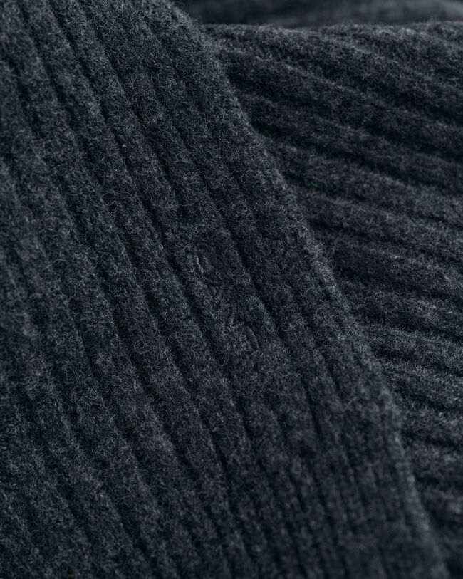 Sciarpa in lana fine lavorata a maglia