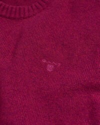 Maglia girocollo in lana pettinata