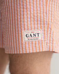 Pantaloncini da bagno in seersucker classic fit