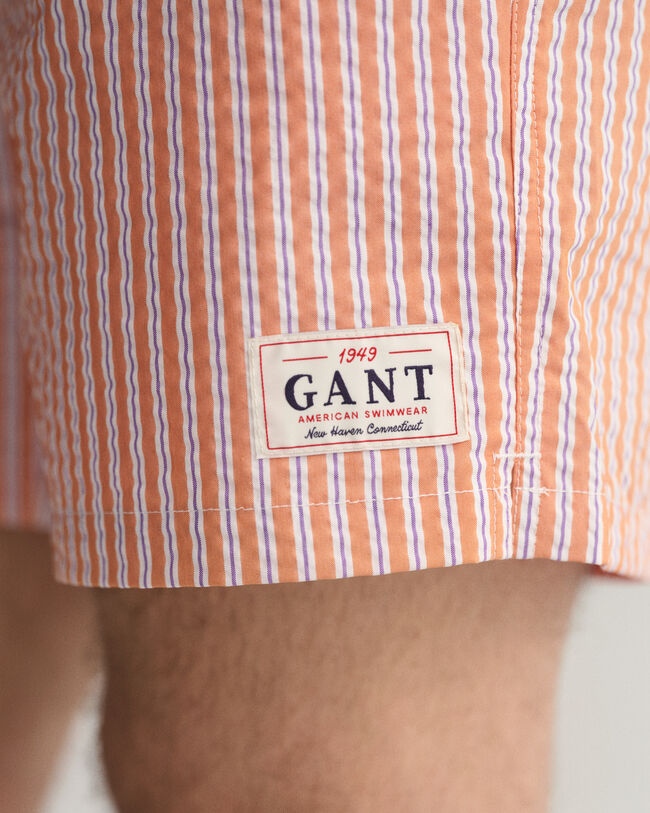 Pantaloncini da bagno in seersucker classic fit