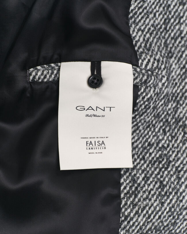 Cappotto di lana in tweed