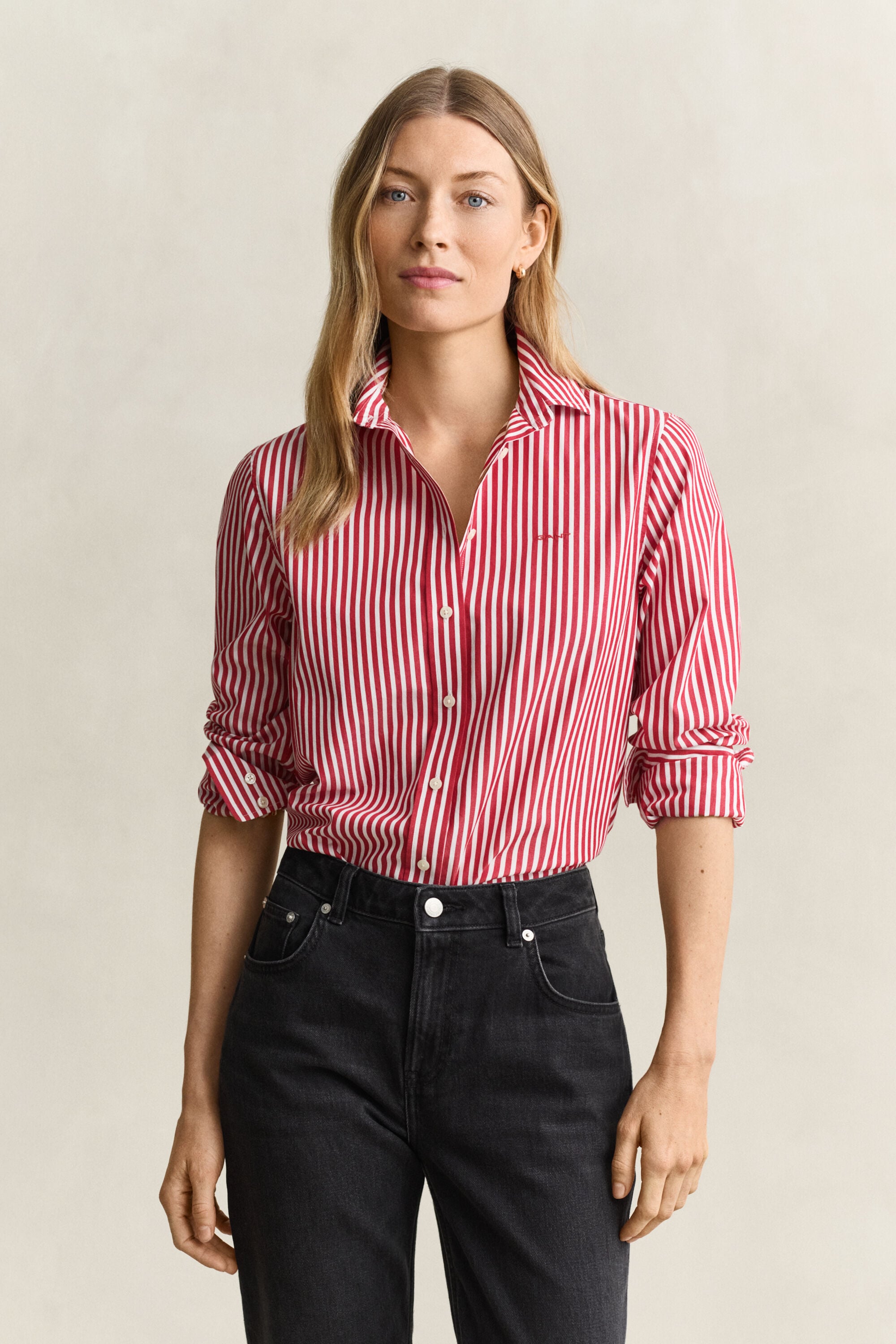 Camicia in popeline a righe Classic regular