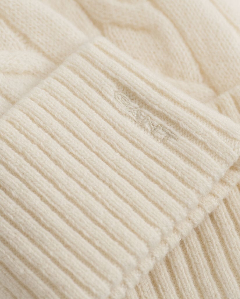 Berretto in lana a trecce