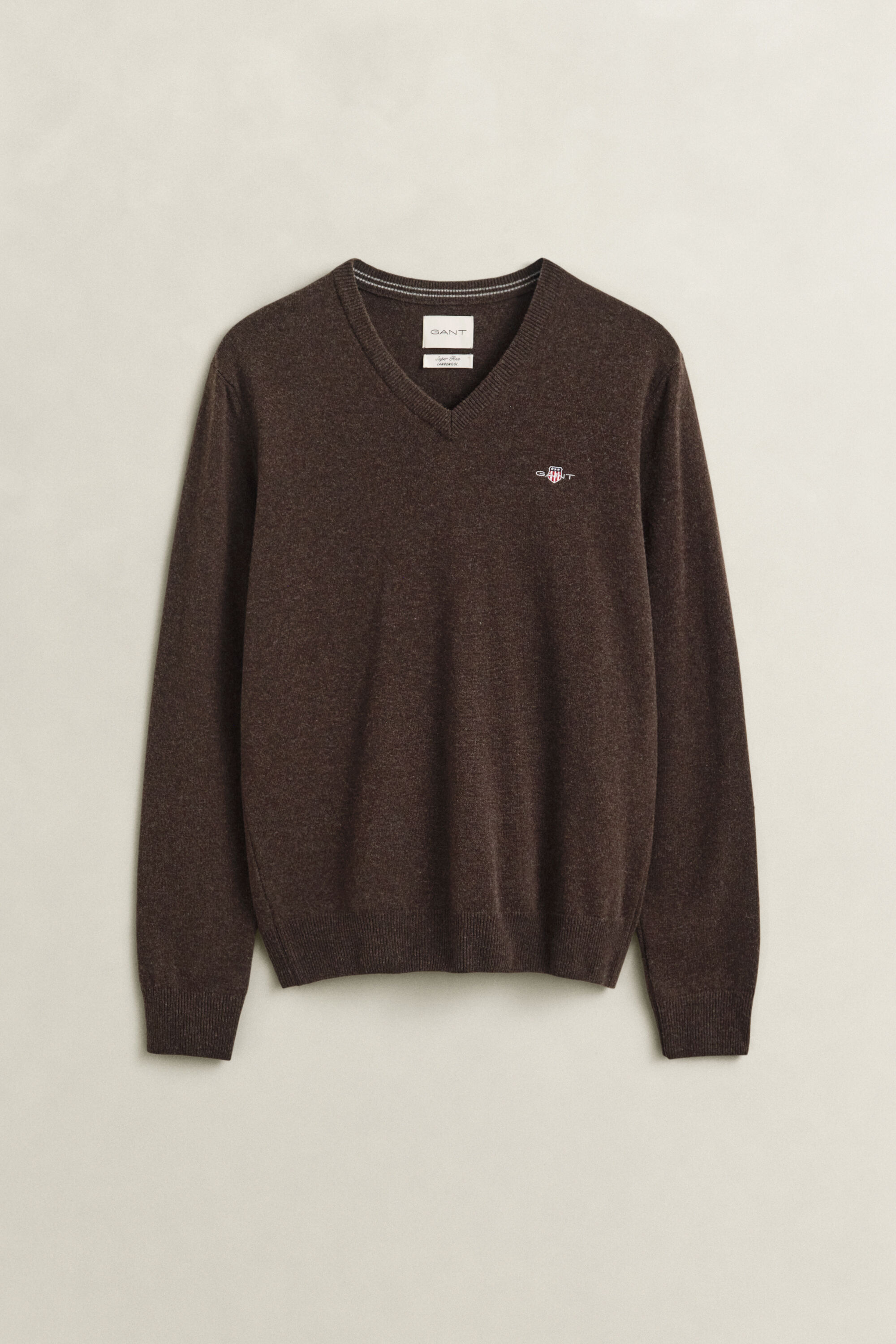 Maglia con scollo a V in lana d’agnello